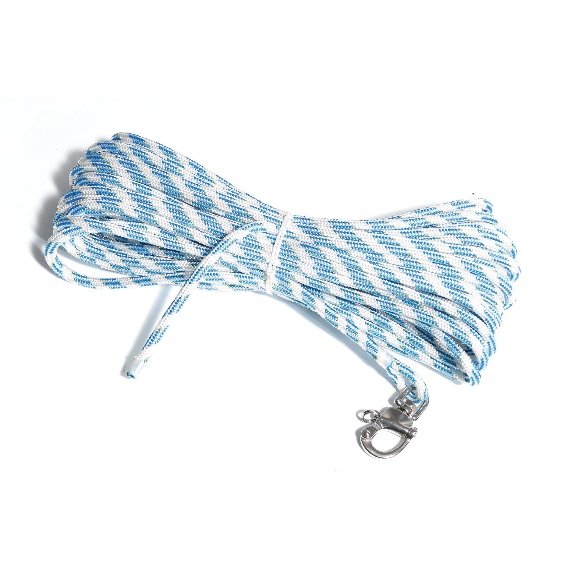 Falltau polyester 8 mm 20 m 2200 daN med sjakkel forfra