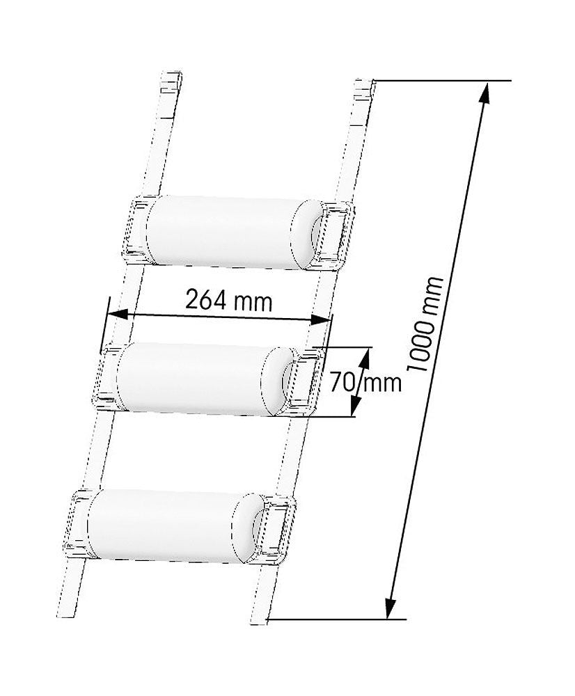 Detaljbilde av Fender 3-delers sett med stropp UV-beskyttet PVC