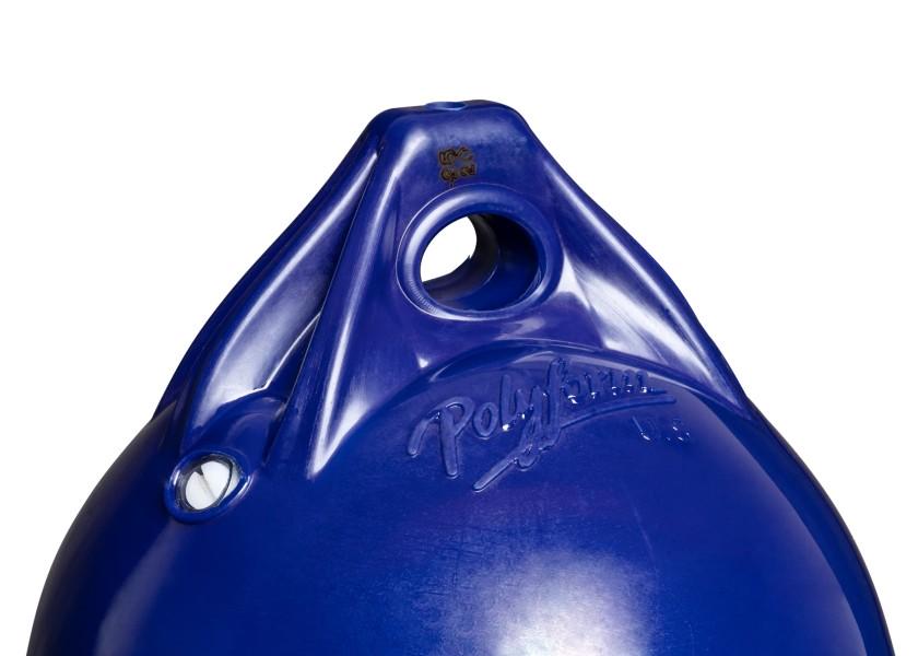 Fender F-serie blå sylindrisk langfender PVC - Polyform side