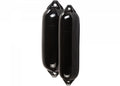 Fender F-serie svart sylindrisk langfender PVC - Polyform forfra