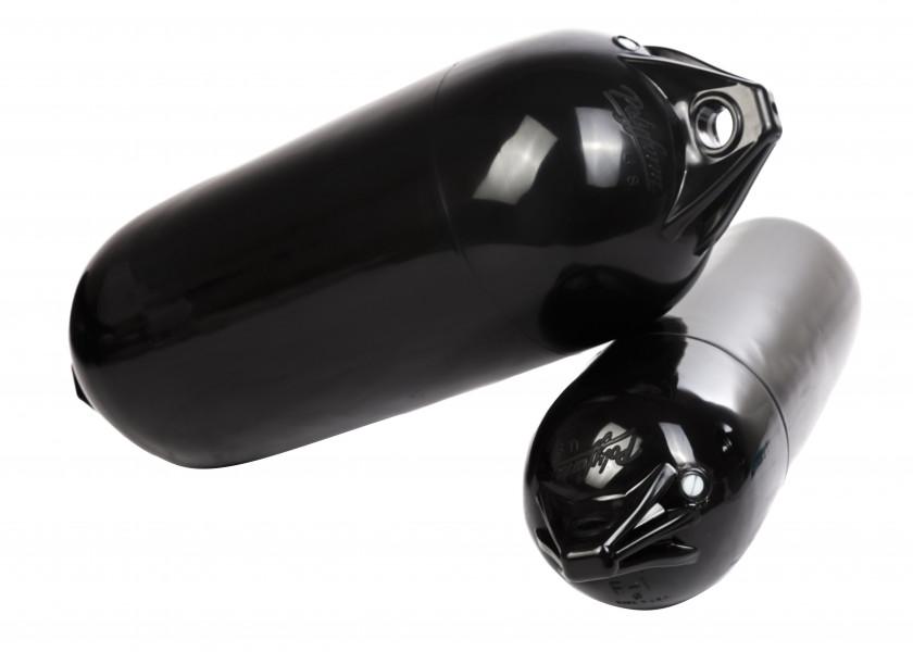 Fender F-serie svart sylindrisk langfender PVC - Polyform bakside