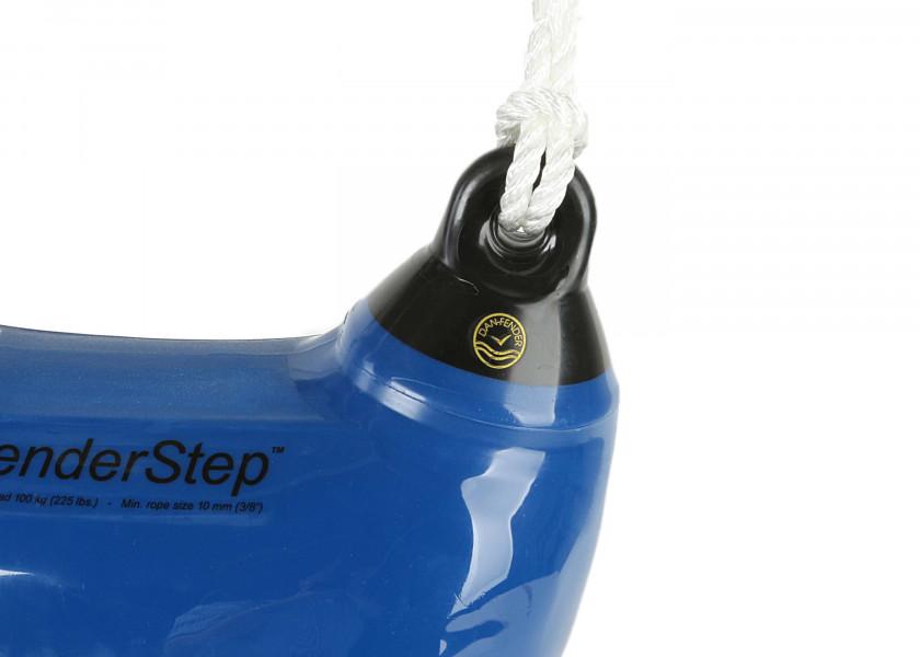 Fenderstep blå med oppheng for reling bakside