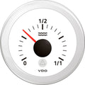 Ferskvannsmåler 52 mm hvit - VDO forfra
