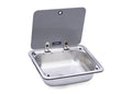 Firkantet vask med glassdeksel 410 x 335 mm DOMETIC forfra