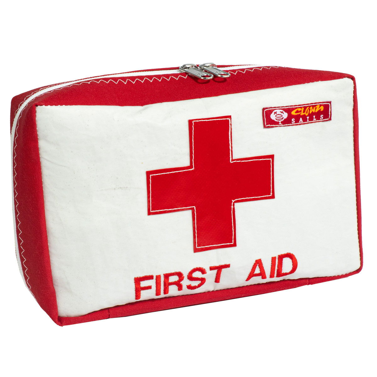 First aid bag førstehjelpveske av resirkulert seil forfra