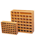 Flagghylle teak for 40 signalflagg 41x34x10,5 cm forfra
