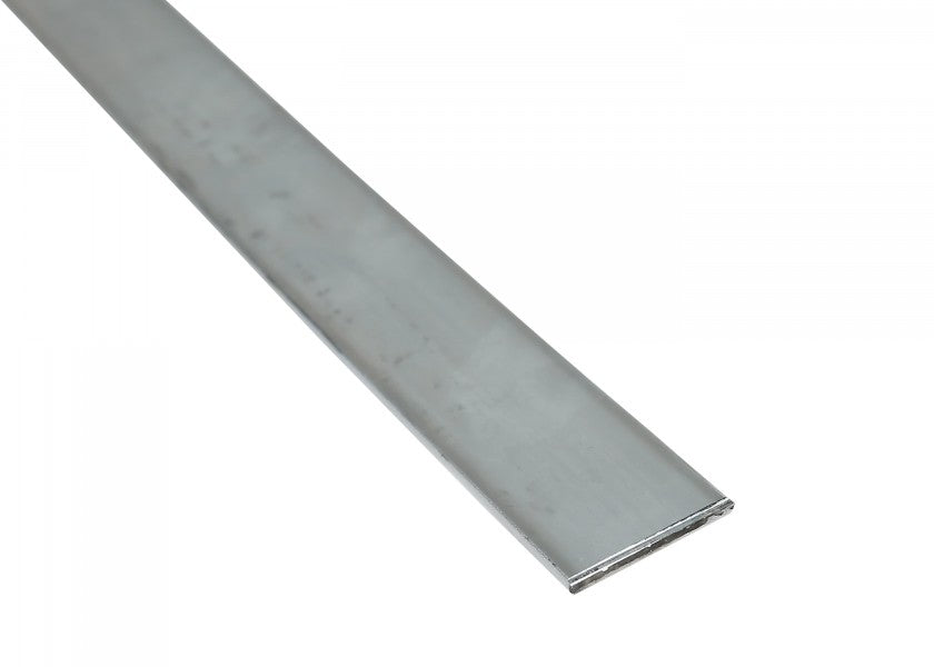 Flatstål til kalesje forkrommet 18 x 2 mm per meter Sprenger forfra