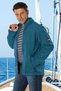 Fleecejakke herre 2-lags bondet fleece vindtett Marinepool forfra