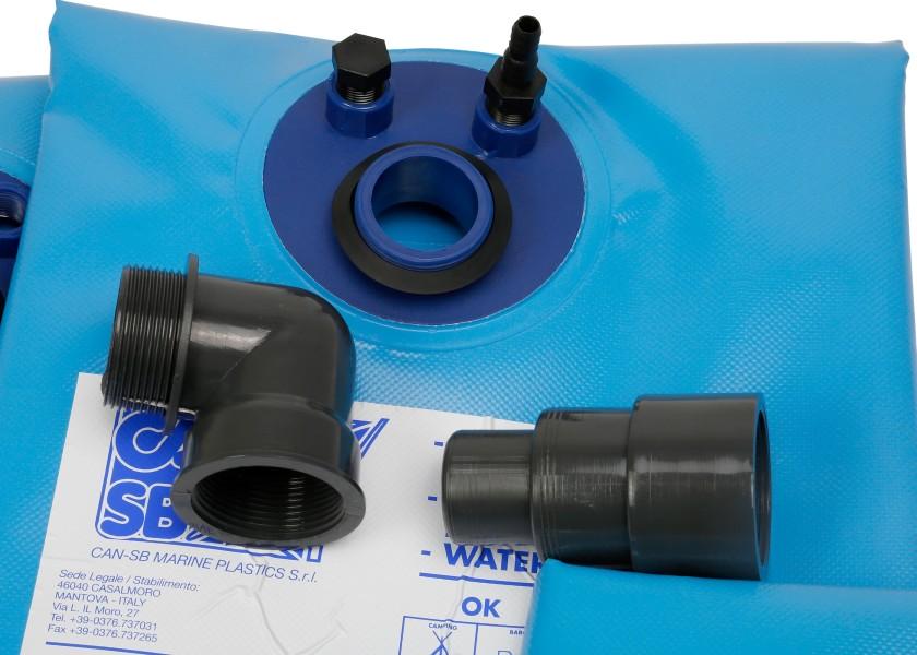 Fleksibel vanntank trekantet plast - CAN PLASTIC nærbilde