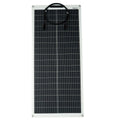 Fleksibelt solcellepanel 100Wp 12V monokrystallinsk Eco Worthy forfra