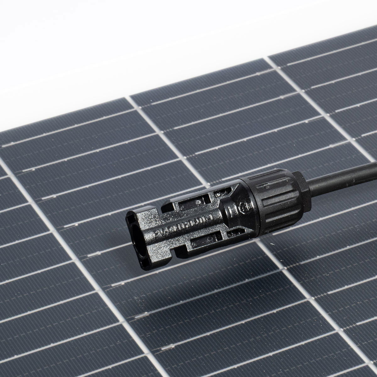 Detalj av Fleksibelt solcellepanel 100Wp 12V monokrystallinsk Eco Worthy