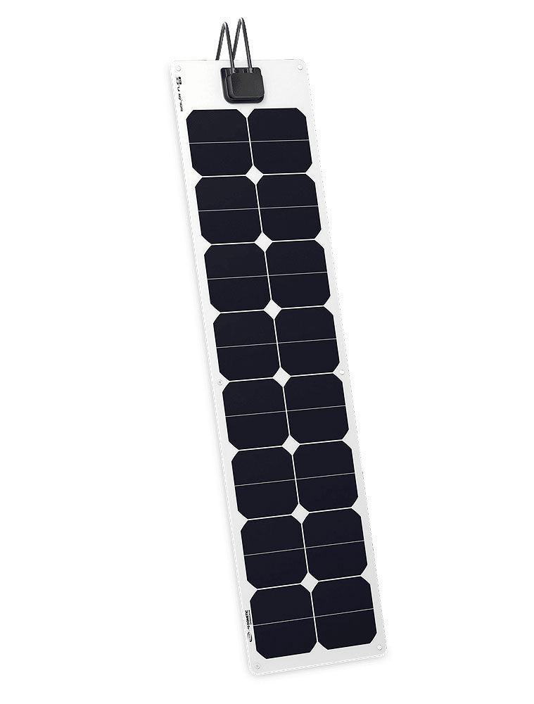 Fleksibelt solcellepanel 55 WP 545x1135 mm selvklebende forside