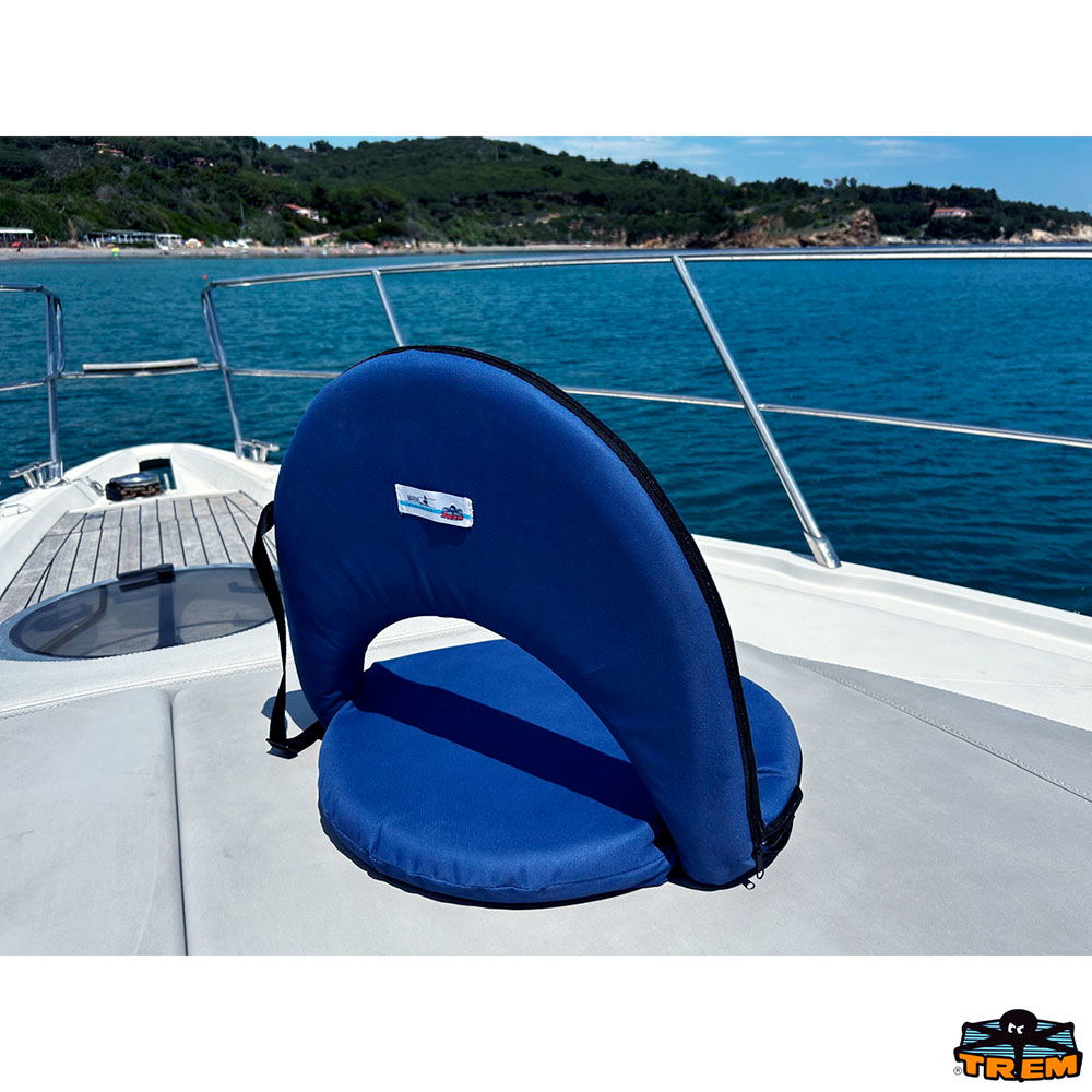 Detalj av Flexi Seat mini sittepute med justerbar ryggstøtte