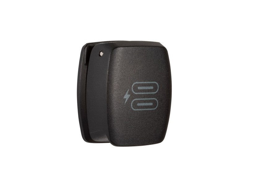 Flip Pro Max dual USB-C ladeuttak detalj