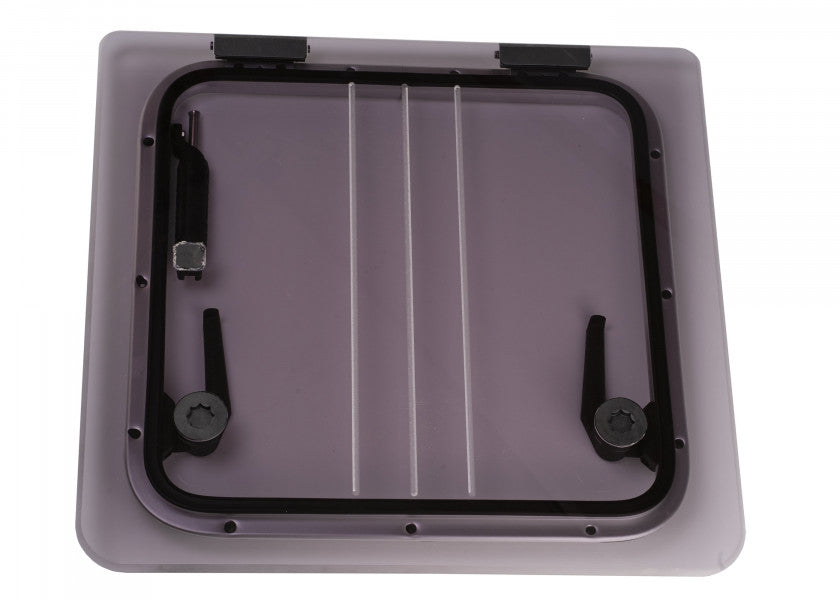 Flush Hatch 3G dekksluke M 575 x 543 mm aluminium røykgrå nærbilde