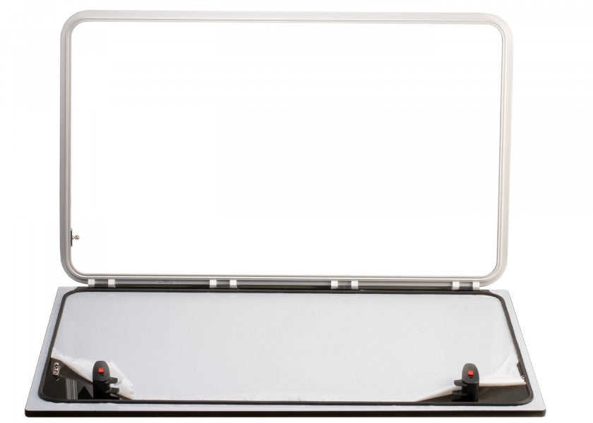 Flush Hatch dekksluke 1000 x 600 mm aluminium/akryl - Bavaria bakside