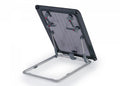 Flush Hatch dekksluke L 760 x 575 mm aluminium akryl røykgrå forfra