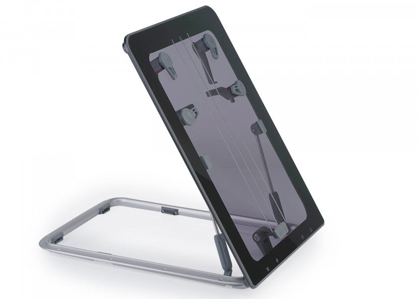 Flush Hatch dekksluke L 760 x 575 mm aluminium akryl røykgrå bakside