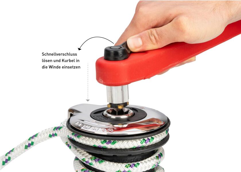 Flytende vinsjhåndtak 290 mm kunststoff Lewmar vinklet
