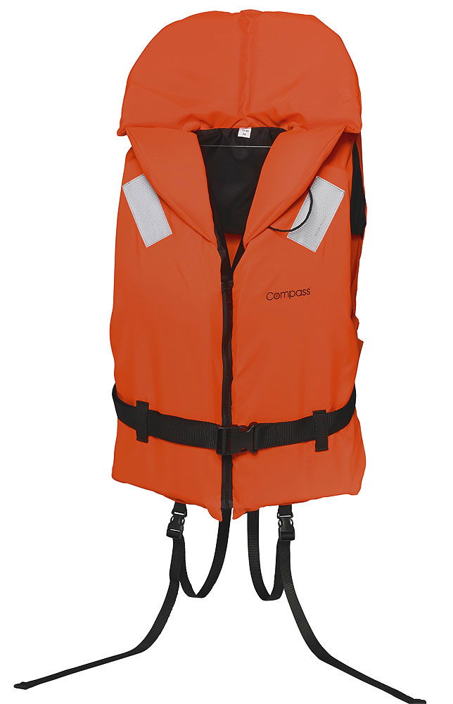 Flytevest sett 4 stk 100 N orange 10-20 kg bakside