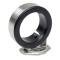 Føringsring for genakerbom rustfritt stål med polyamidring 72 mm sett forfra