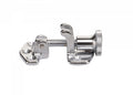 Forlukebeslag forkrommet messing 8 mm bolt forfra