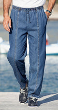 Fritidsbukser 2-pakk med elastisk linning - Capt.Scott forfra