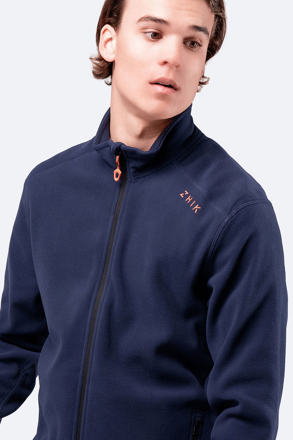 Full Zip fleecejakke 100% resirkulert 159 g/m² detalj av stoff