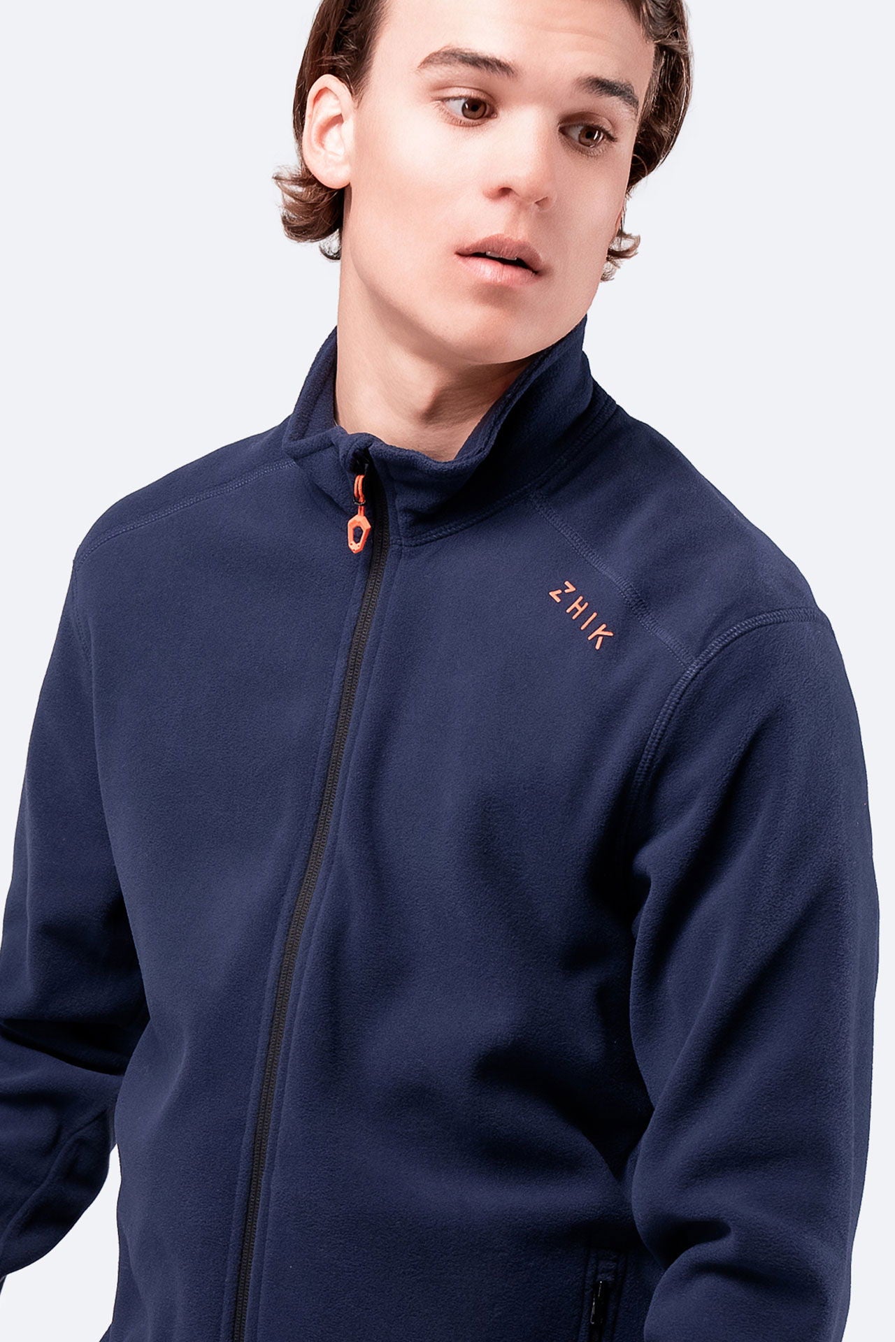 Full Zip fleecejakke 100% resirkulert 159 g/m² detalj av stoff
