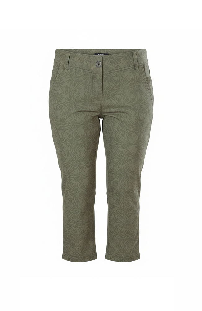 Funksjonell capribukse for damer med stretch og hurtigtørk detalj