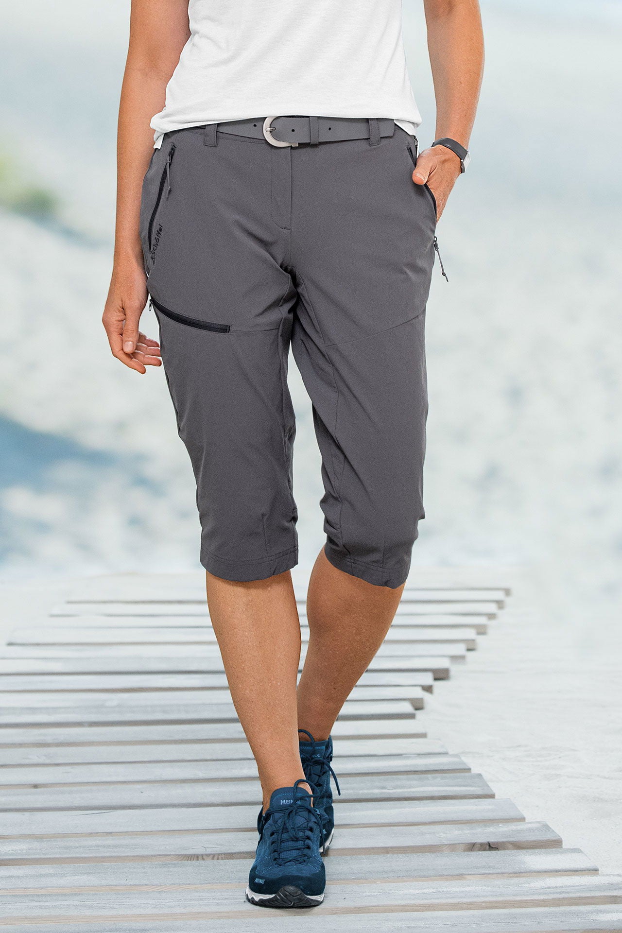 Funksjonskapribukse dame 4-veis stretch S.Café® teknologi - Schöffel forfra