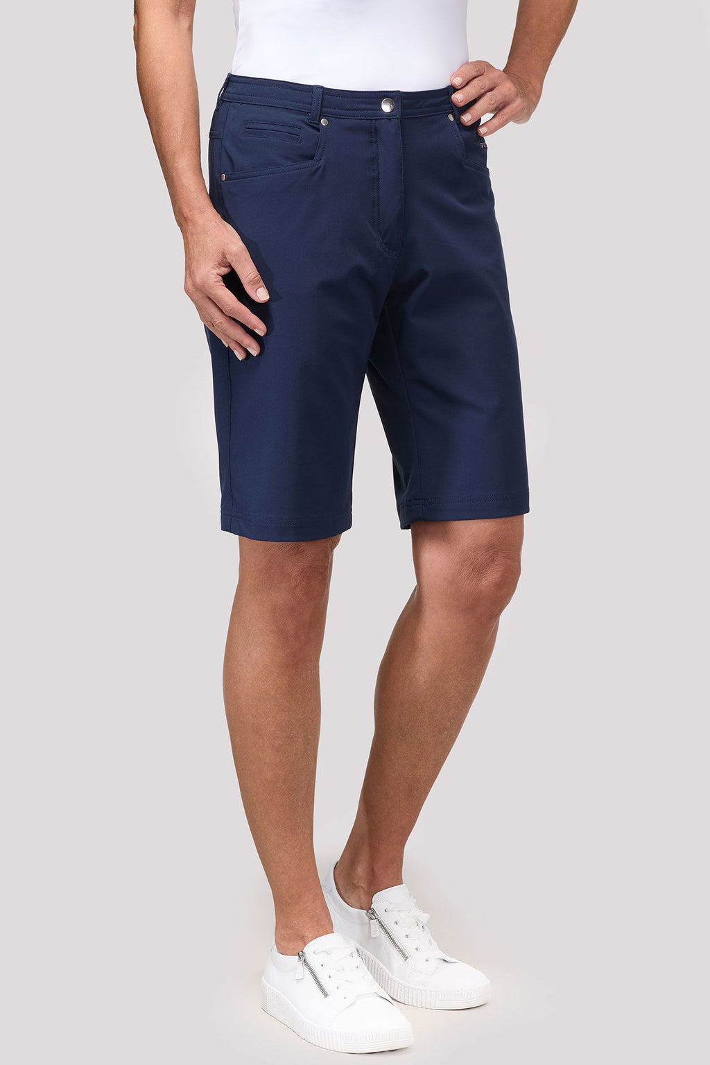 Funksjonsshorts dame stretch hurtig tørkende - LINEA PRIMERO midjebånd detalj