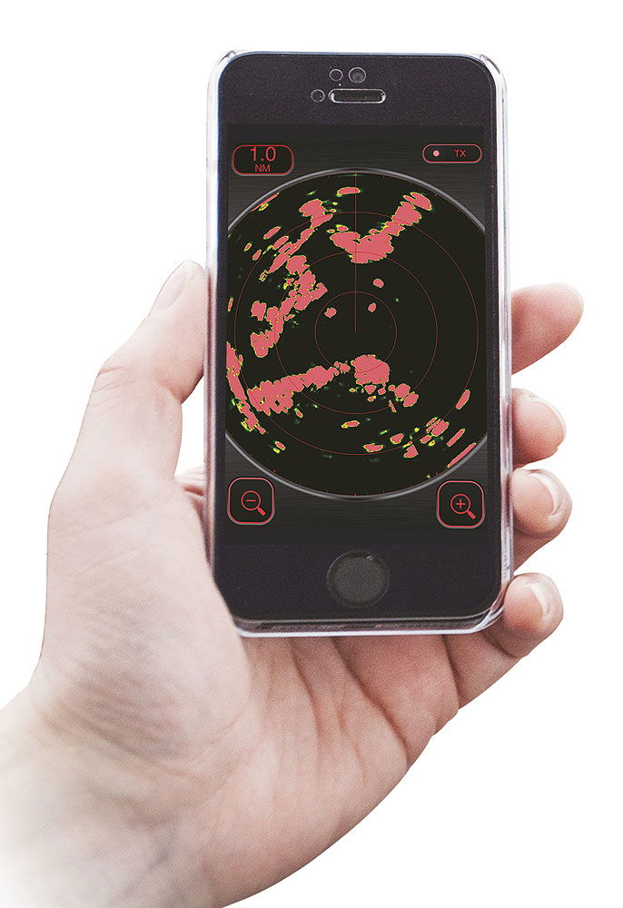 Detaljbilde av Furuno WLAN-radar DRS4W radom