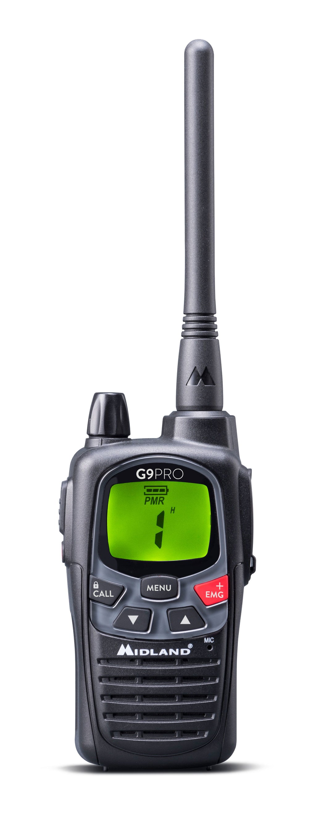 G9 Pro PMR446/LPD radio 16+69 kanaler forfra