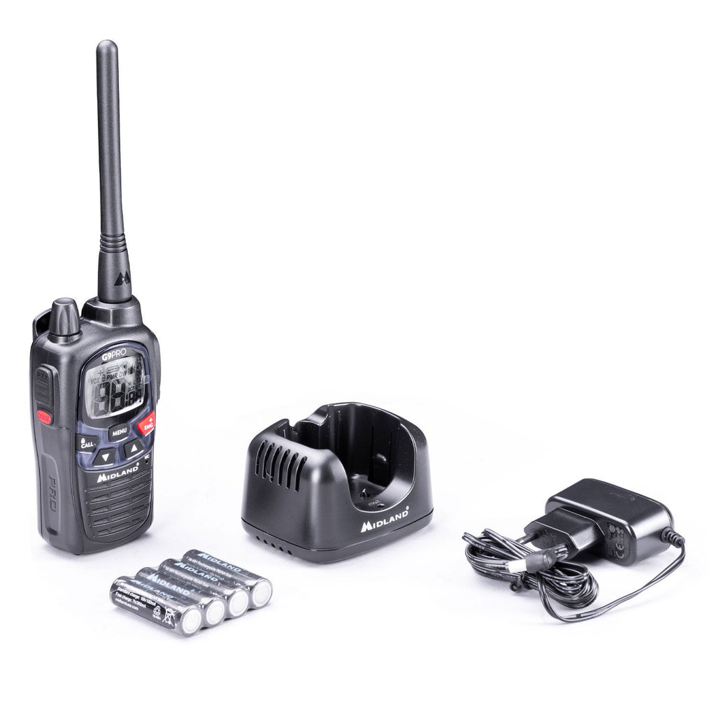 Detalj av G9 Pro PMR446/LPD radio 16+69 kanaler