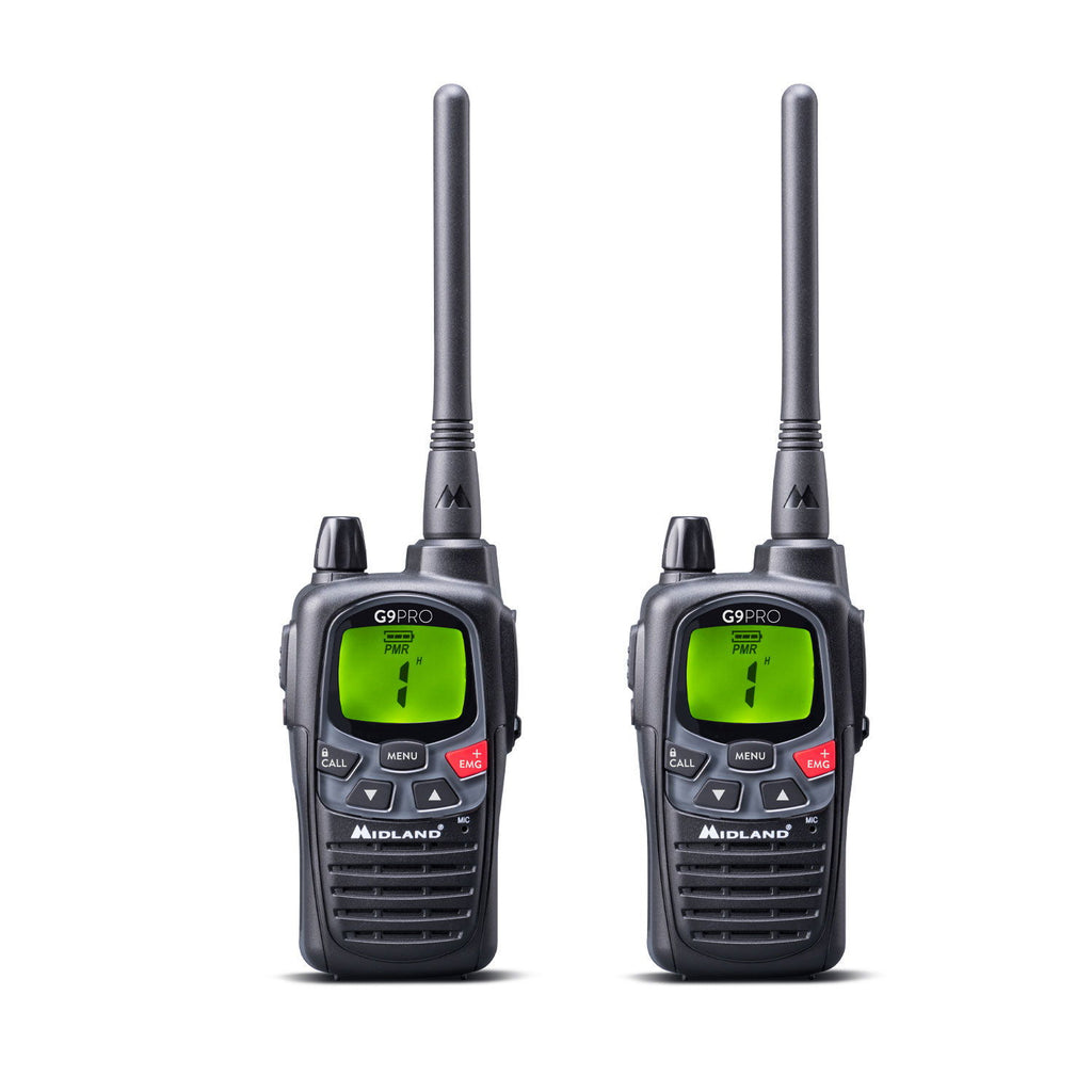 G9 Pro PMR446 radio 2-paks koffert forfra