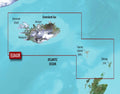 Garmin BlueChart g3 HXEU043R Island til Orkney microSD sjøkart forfra