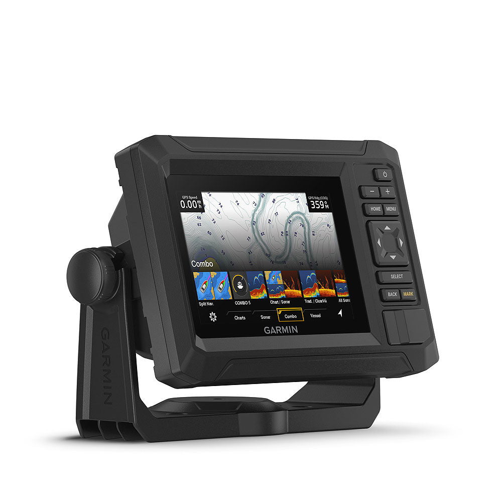 Detalj av Garmin Echomap UHD2 52 cv kartplotter 5 tommer skjerm