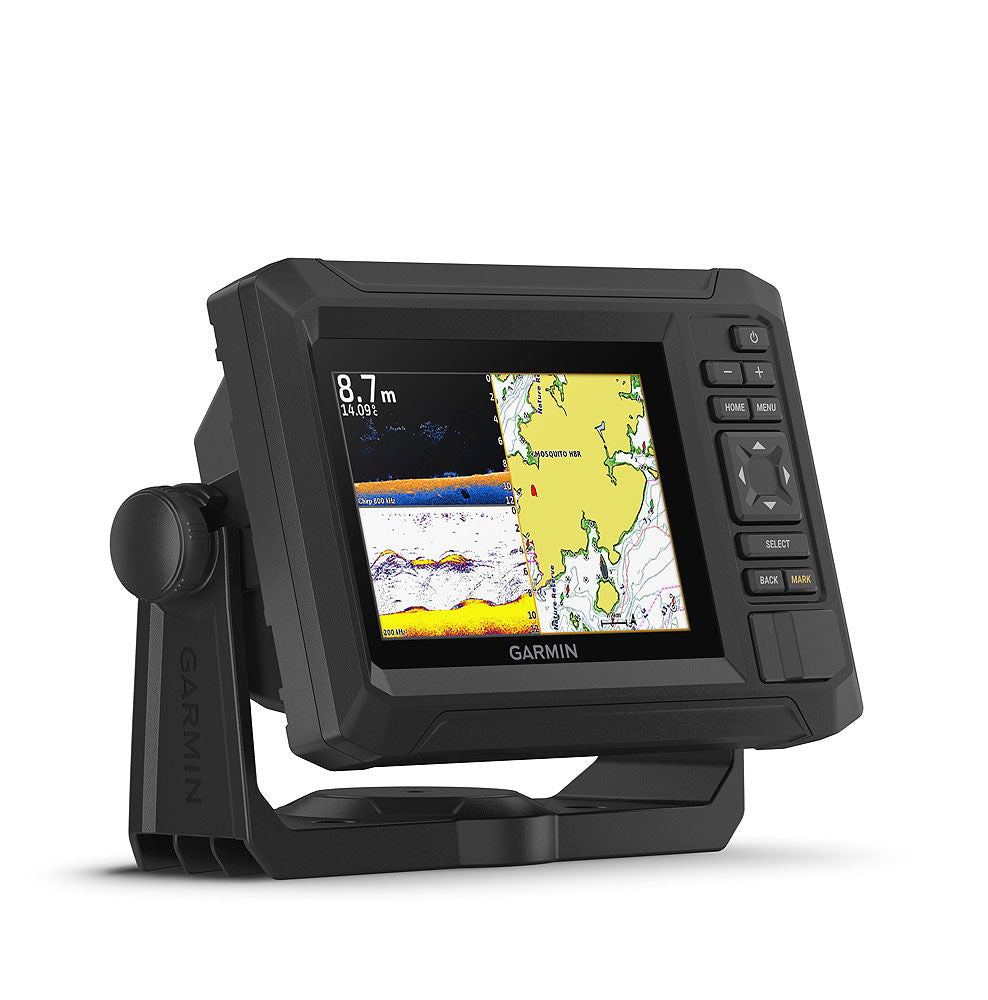 Nærbilde av knapper på Garmin Echomap UHD2 52 cv kartplotter 5 tommer