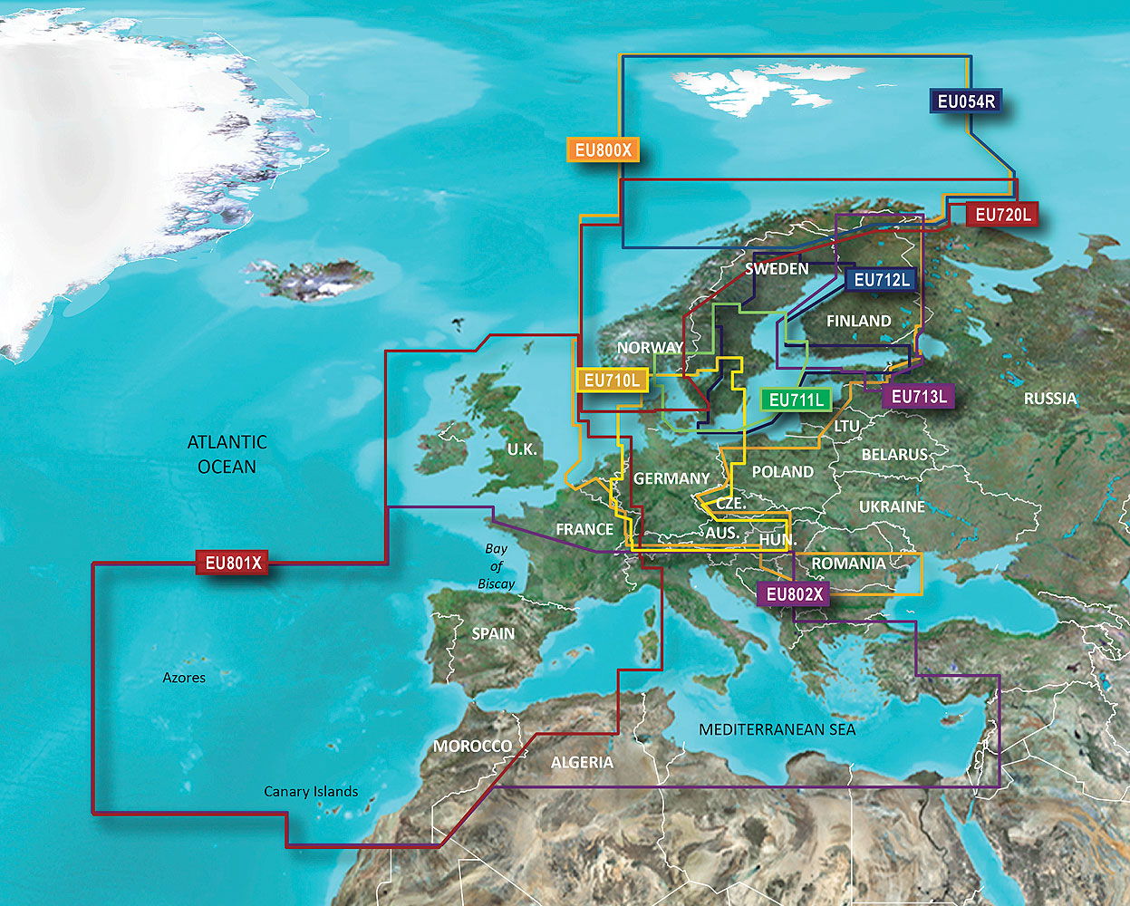 Garmin g2 Vision BlueChart VEU004R Irskesjøen kartmodul