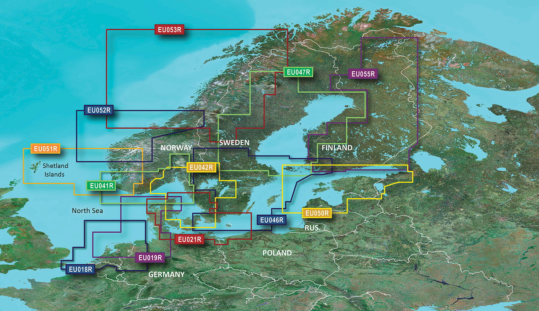 Garmin g2 Vision BlueChart VEU055R finske innsjøer forfra