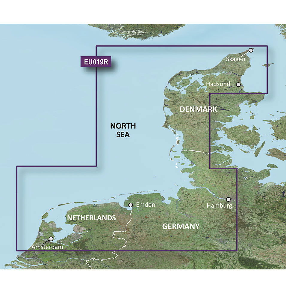 Garmin g2 Vision EU019R Aalborg-Amsterdam kartpakke for båt