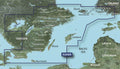 Garmin G3 BlueChart microSD/SD HX EU046R Sverige sørøst sjøkart vist forfra