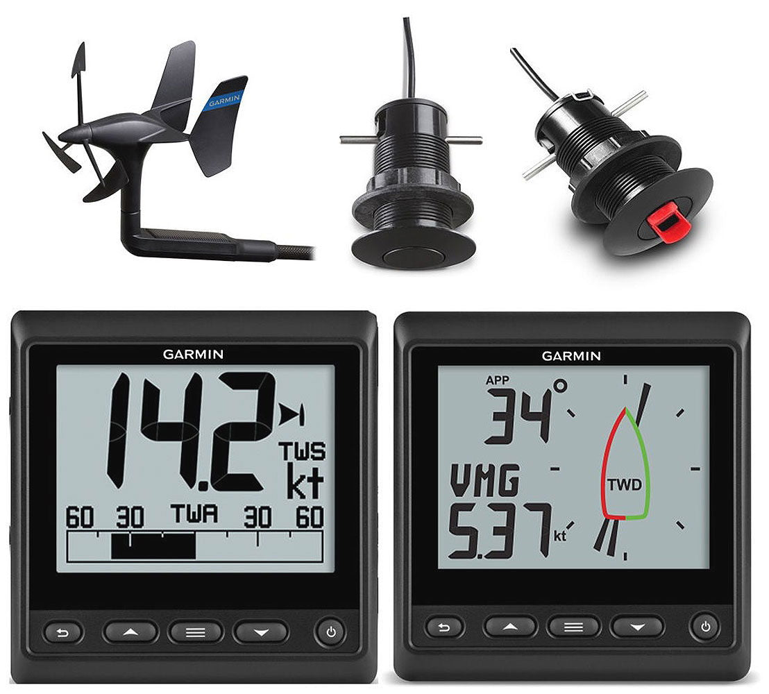 Garmin GNX Wireless Sail Pack 43 med vindgiver og instrumenter for seiling