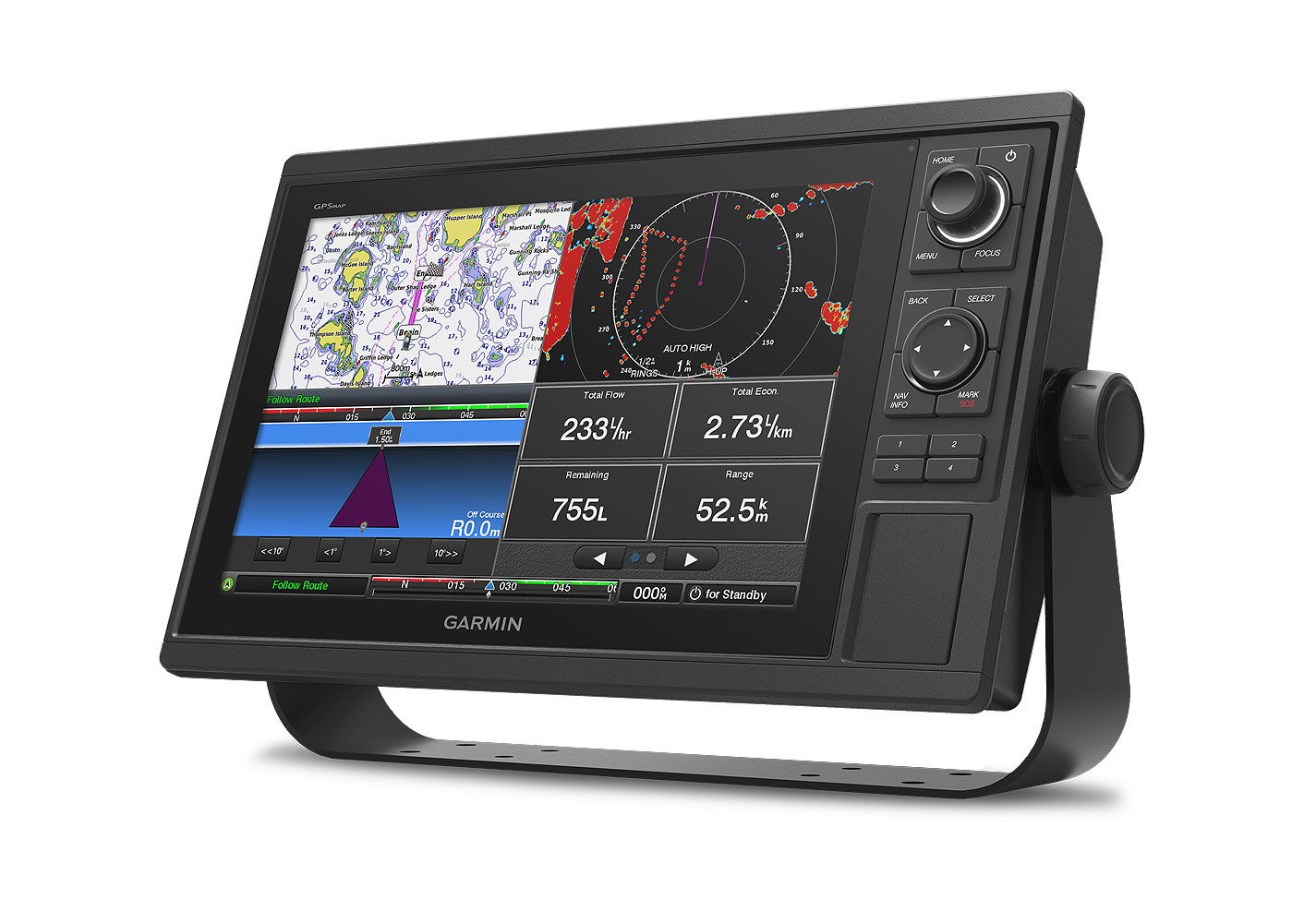 Garmin GPSMAP 1222 xsv kartplotter 12 tommer forfra