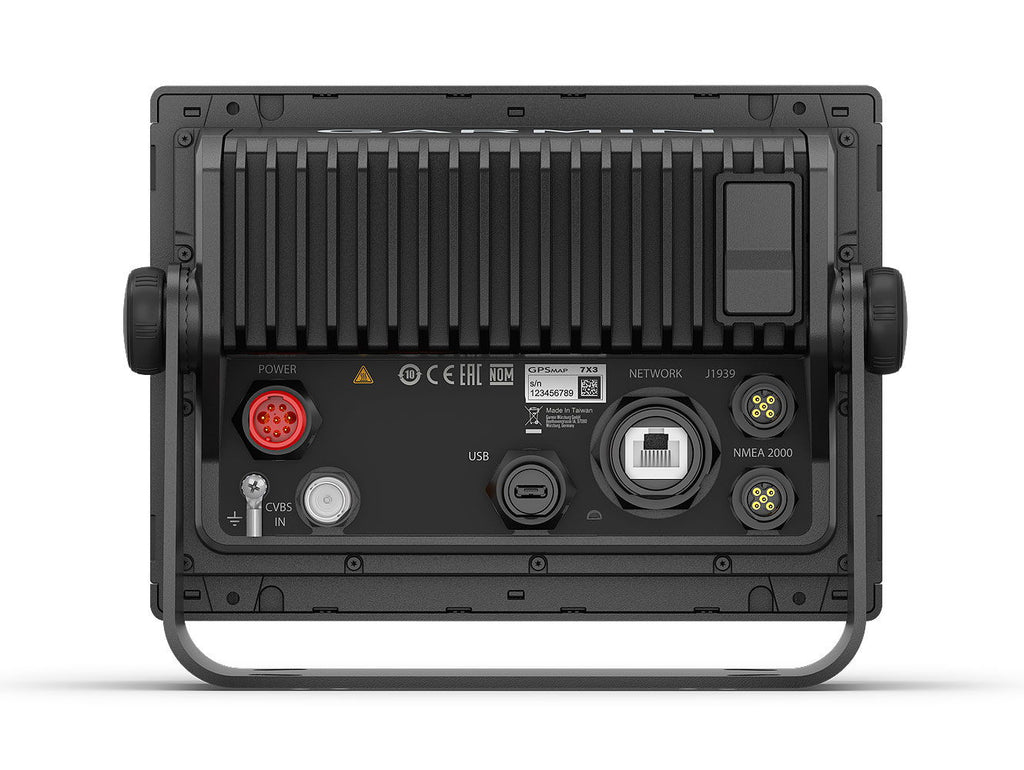 Bakside av Garmin GPSMAP 723 kartplotter 7 tommer touchskjerm