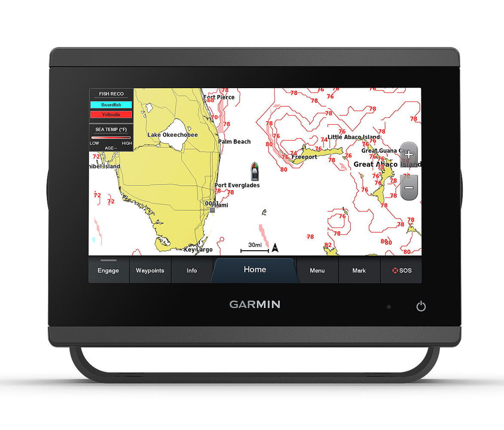 Garmin GPSMAP 723 kartplotter 7 tommer touchskjerm forfra