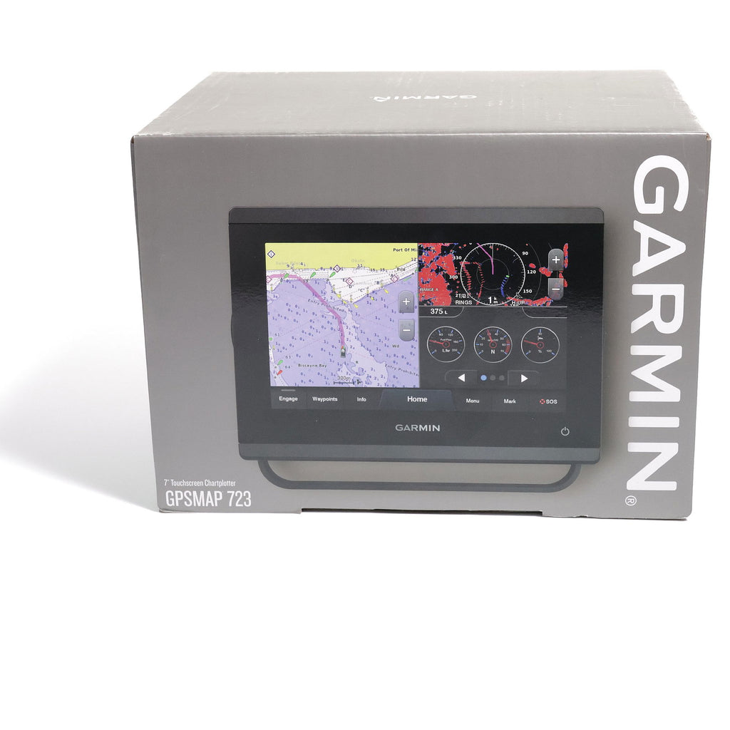 Garmin GPSMAP 723 kartplotter 7 tommer touchskjerm i bruk