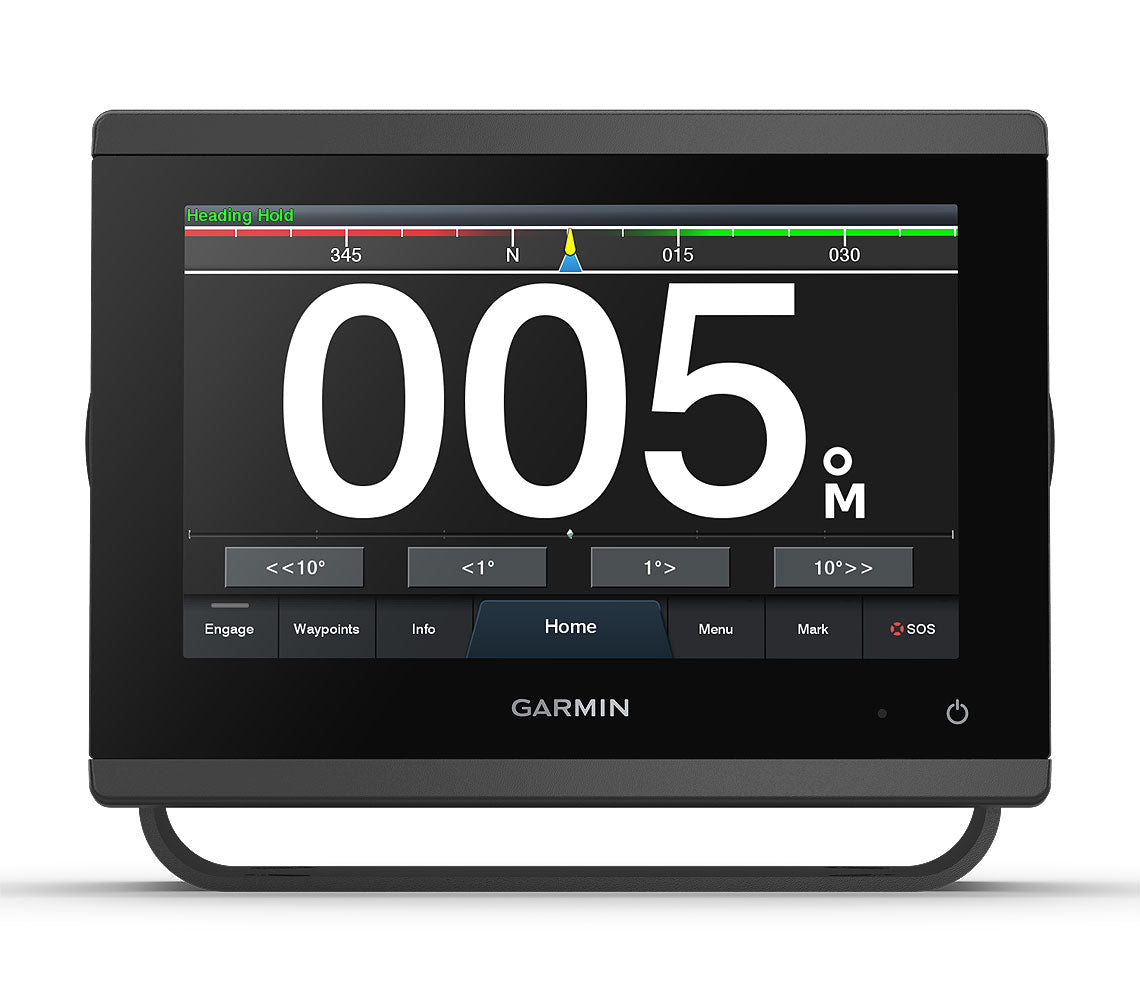Nærbilde av skjermen på Garmin GPSMAP 723 kartplotter 7 tommer touchskjerm