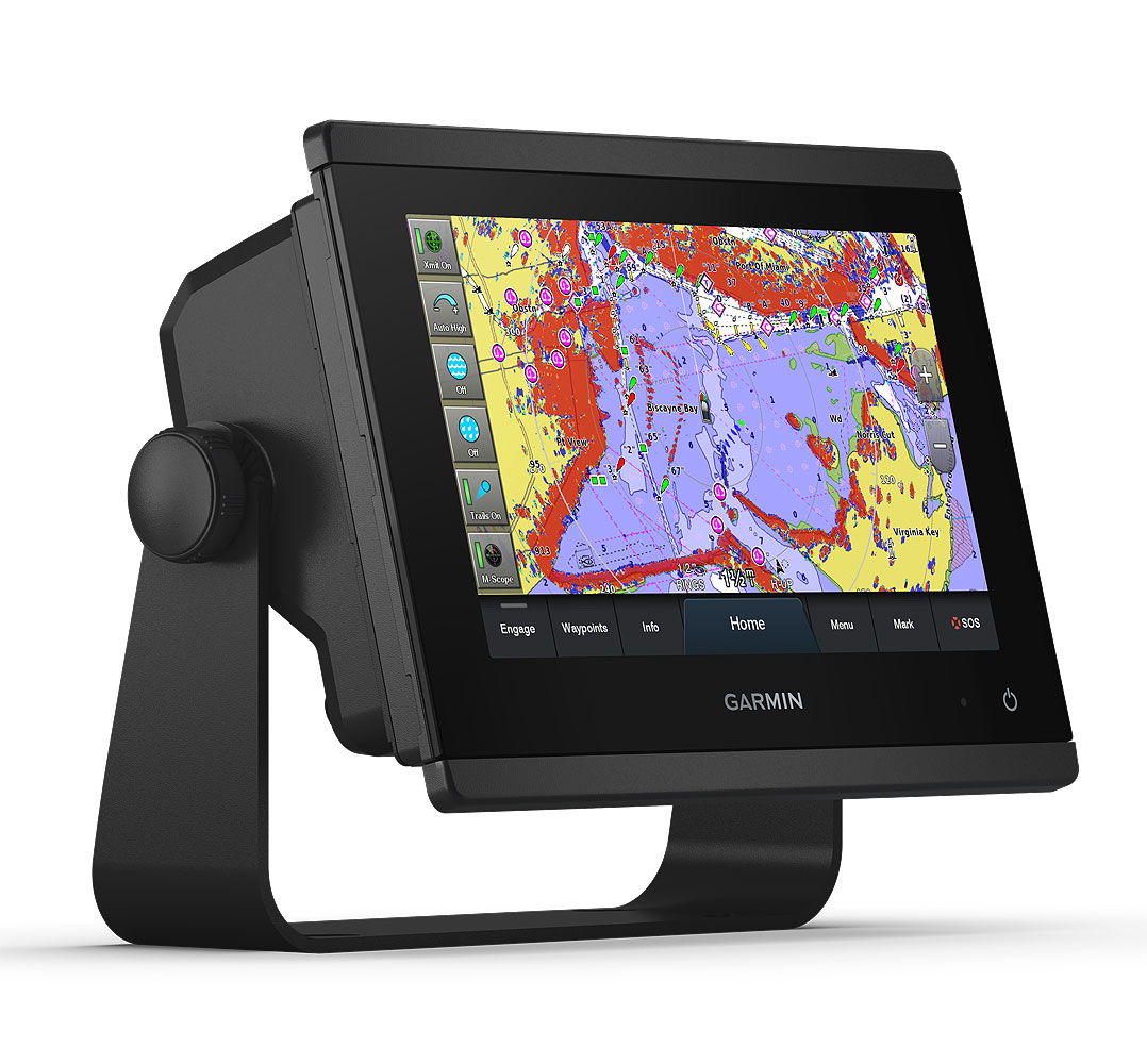 Garmin GPSMAP 723 kartplotter 7 tommer touchskjerm sideprofil